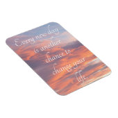 Blauer und orangefarbener Sonnenaufgang mit inspir Magnet (Rechte Seite)