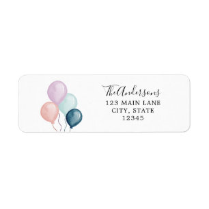 Blauer und rosa Balloons