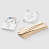 Blauer und rosa Blumenkohl Programm Hand Fa Fächer (Non-assembled)