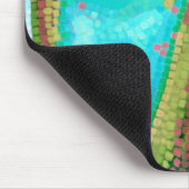 Blauer und rosa Buddha stellen Mosaik gegenüber Mousepad (Ecke)