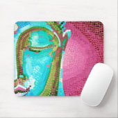 Blauer und rosa Buddha stellen Mosaik gegenüber Mousepad (Mit Mouse)