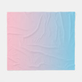 Blauer und rosa Farbverlauf Fleecedecke (Vorderseite (Horizontal))