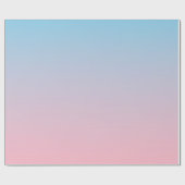 Blauer und rosa Farbverlauf Geschenkpapier (Flach)