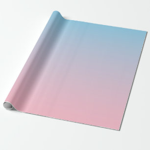Blauer und rosa Farbverlauf Geschenkpapier
