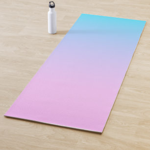 Blauer und rosa Farbverlaufshintergrund Yogamatte