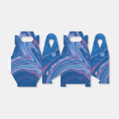 Blauer und rosa Marmorabstraktion Geschenkschachtel (Ungefaltet)