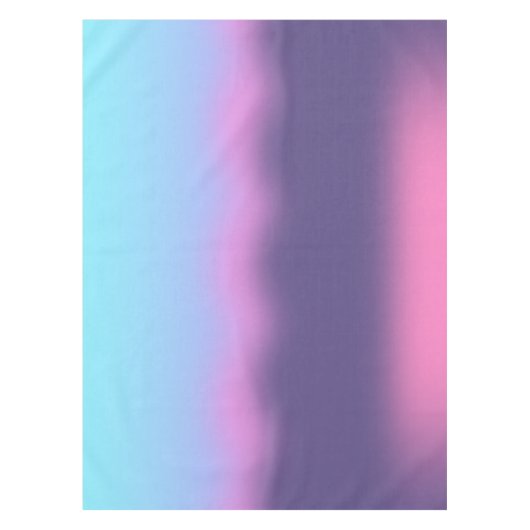 Blauer und rosa Nebel - glänzend Tischdecke (Vorderseite)