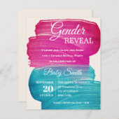 Blauer und rosa Paint Smear Geschlecht offenbaren  (Vorne/Hinten)