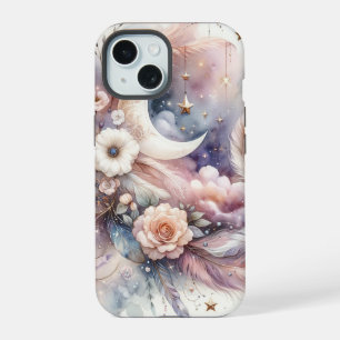 Blauer und Rosa Traumfänger iPhone 15 Hülle