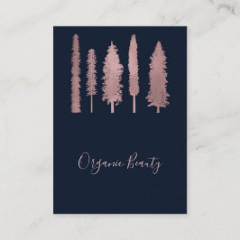 Blauer und Rose Rosa Wälder Wälder Baumkronen Rust Visitenkarte