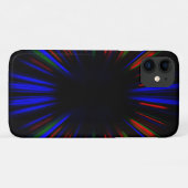 Blauer und rote Streifen Case-Mate iPhone Hülle (Rückseite (Horizontal))