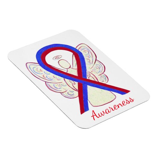 Blauer und roter Angel-Angel-Magnet Magnet (Rechte Seite)