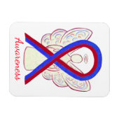 Blauer und roter Angel-Angel-Magnet Magnet (Horizontal)