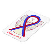 Blauer und roter Angel-Angel-Magnet Magnet (Linke Seite)