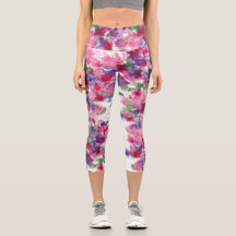 Blauer und roter Blumenverbundstoff Abstrakt