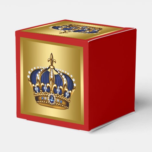 Blauer und Roter Prinz Geschenkschachtel (Rückseite)