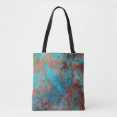Blauer und roter Shattuckit Tasche (Vorderseite)