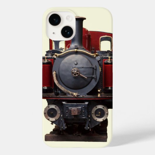 Blauer und roter Zug Case-Mate iPhone Hülle (Rückseite)