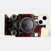 Blauer und roter Zug Case-Mate iPhone Hülle (Rückseite (Horizontal))