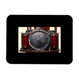 Blauer und roter Zug Magnet