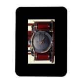 Blauer und roter Zug  Magnet (Vertikal)