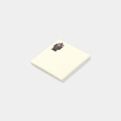 Blauer und roter Zug Post-it Klebezettel (angewinkelt)