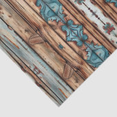 Blauer und rustikaler Fall Seidenpapier (Ausschnitt)