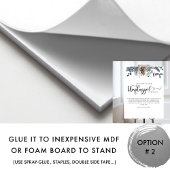 Blauer und Schieferflor, nicht gestopfte Zeremonie Poster