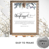 Blauer und Schieferflor, nicht gestopfte Zeremonie Poster