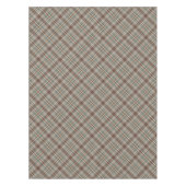 Blauer und schokoladenbrauner Karo Tischdecke (Vorderseite)