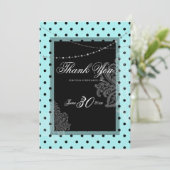 Blauer und schwarzer Aufruf Einladung (Stehend Vorderseite)