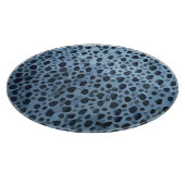 Blauer und Schwarzer Fisch Schneidebrett (Ecke)