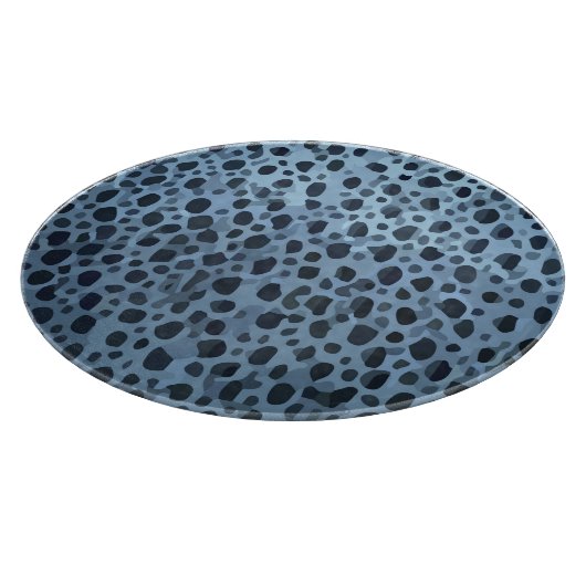 Blauer und Schwarzer Fisch Schneidebrett (Ecke)