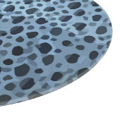 Blauer und Schwarzer Fisch Schneidebrett (Ecke)