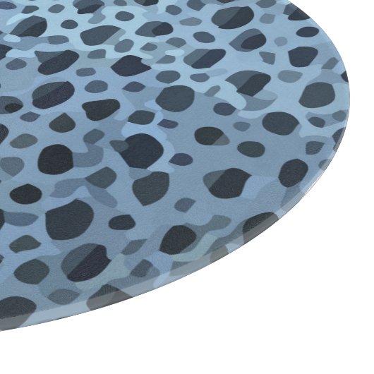 Blauer und Schwarzer Fisch Schneidebrett (Ecke)