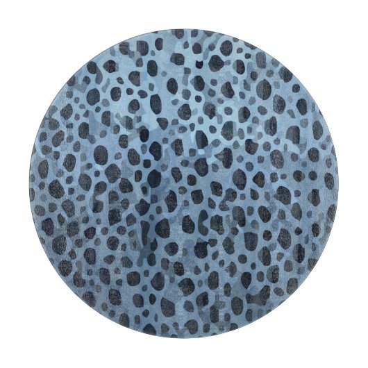 Blauer und Schwarzer Fisch Schneidebrett (Vorderseite)