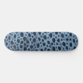 Blauer und Schwarzer Fisch Skateboard (Horizontal)