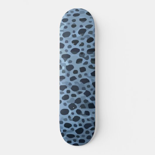 Blauer und Schwarzer Fisch Skateboard (Vorderseite)