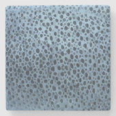 Blauer und Schwarzer Fisch Steinuntersetzer (Vorderseite)