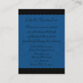 Blauer und schwarzer gotischer Kronleuchter & Cros Begleitkarte (Rückseite)