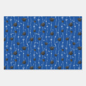 Blauer und schwarzer Graduierungspapier zum Abzieh Geschenkpapier Set (Vorderseite 3)