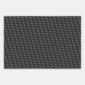 Blauer und schwarzer Graduierungspapier zum Abzieh Geschenkpapier Set (Vorderseite 2)