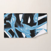 Blauer und schwarzer Schrott oder Bänder werden ze Badhandtuch Set (Handtuch)