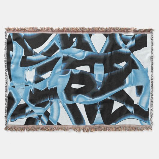 Blauer und schwarzer Schrott oder Bänder werden ze Decke (Vorderseite)