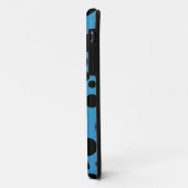 Blauer und schwarzer Spiralpunkt - Personalisieren Case-Mate iPhone Hülle (Hinten/Links)