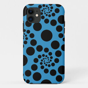 Blauer und schwarzer Spiralpunkt - Personalisieren Case-Mate iPhone Hülle
