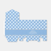 Blauer und silberfarbener Glamour Geschenkschachtel (Ungefaltet)