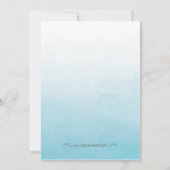 Blauer und Silberner Geburtstag Einladung (Rückseite)