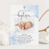 Blauer und Silberschwanz - Taufbecken Einladung