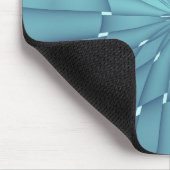 Blauer und Türkiser Metallstern Mousepad (Ecke)